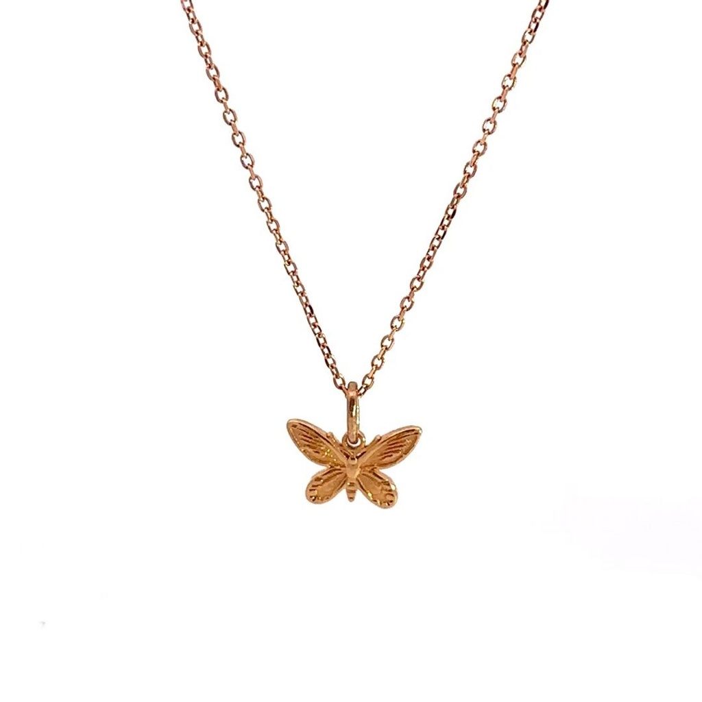Birdwing Butterfly Pendant In 18k Rose Gold