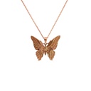Bluebottle Butterfly Pendant In 9K Rose Gold
