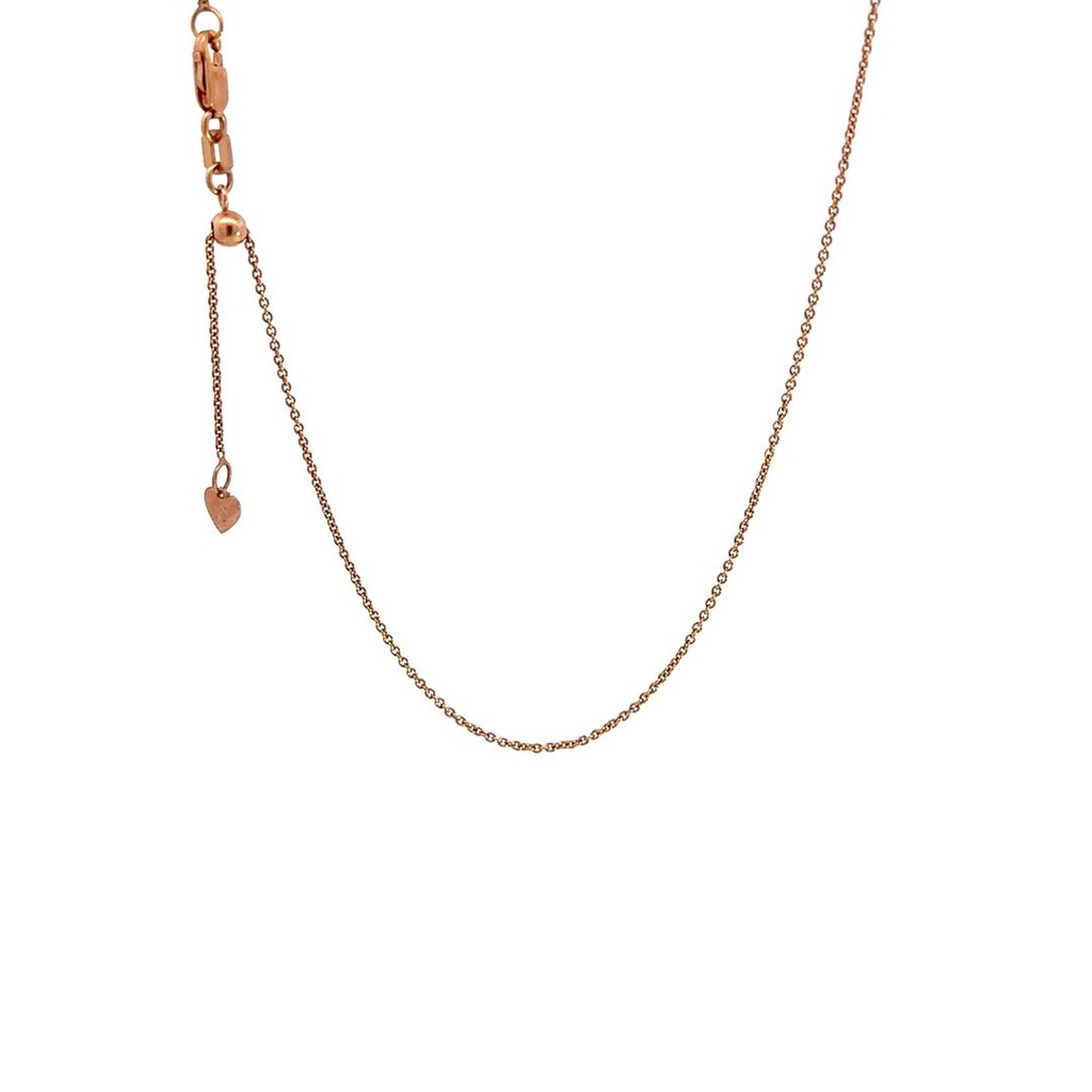Rose Gold Extender Chain Necklace 18K