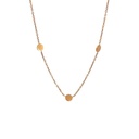 Rose Gold Necklace With Spaced Dots In 18K