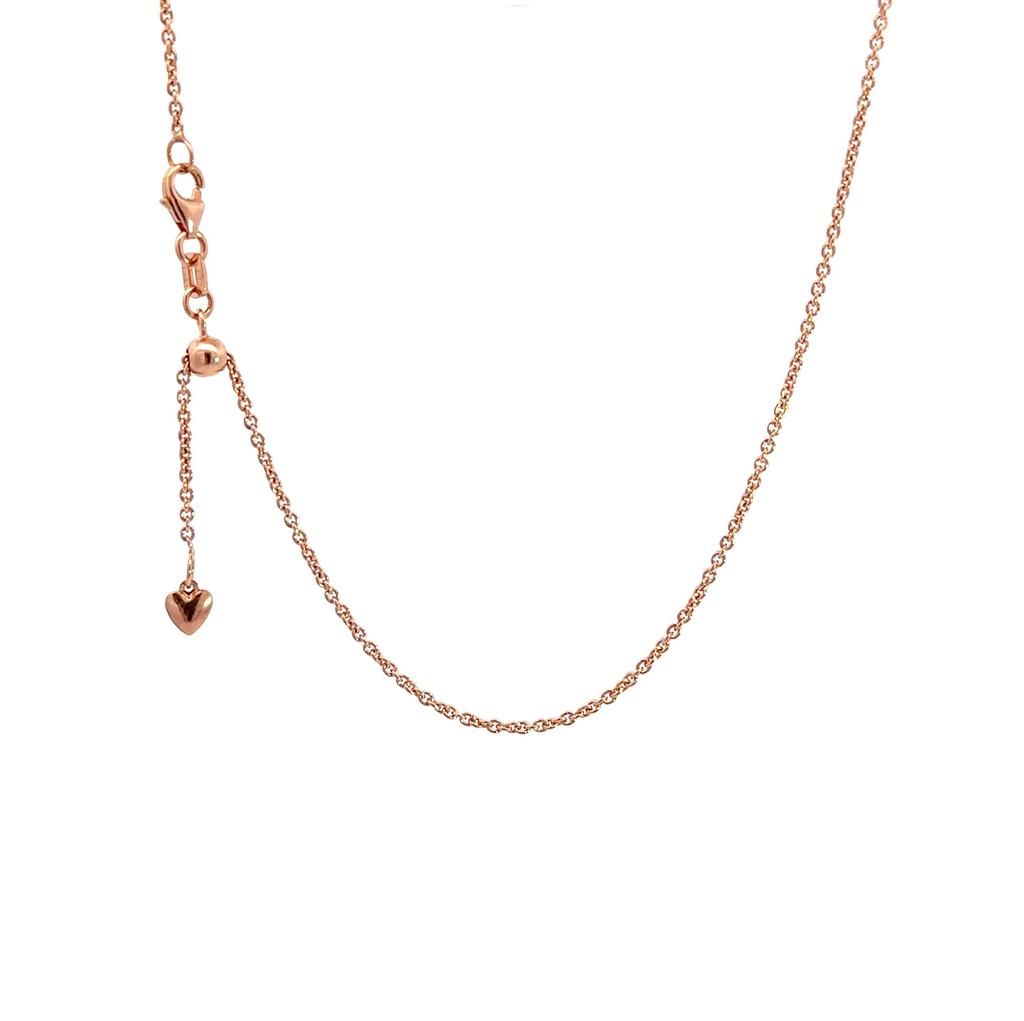 Chain Necklace | Radiant Rose 9K Gold 45cm Extender