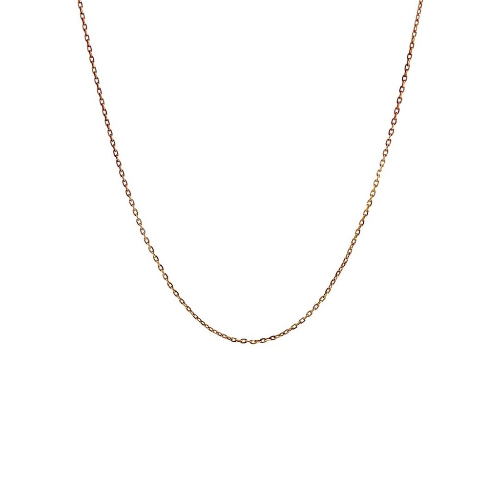 Cable Necklace In 9K Yellow Gold 40cm