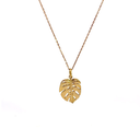 Monstera Leaf Pendant In 18K Yellow Gold