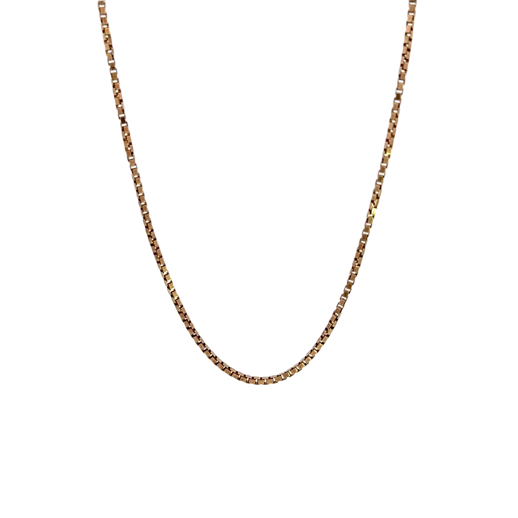 Necklace | Box Link In 9K Yellow Gold