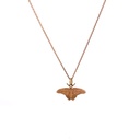 Green Triangle Butterfly Pendant 9K Rose Gold