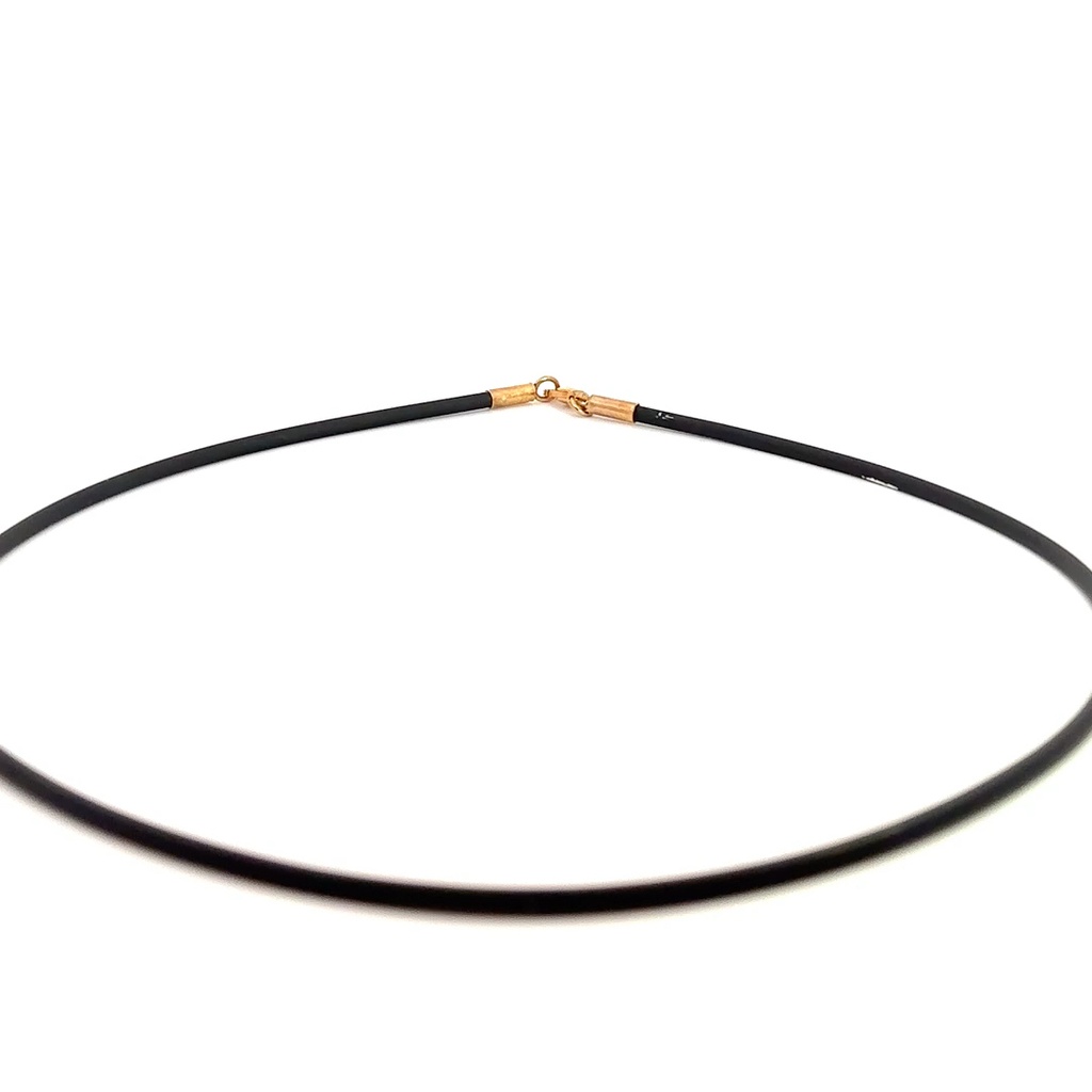 Neoprene Necklace With 9K Clasp