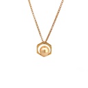 South Sea Pearl Pendant In Hexagonal Frame With Diamond Detail 14K