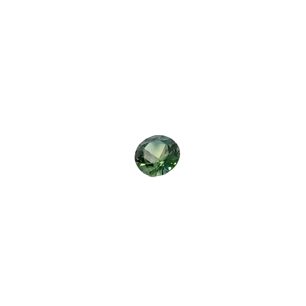 Loose Natural Round Green/Blue Sapphire 1.54ct