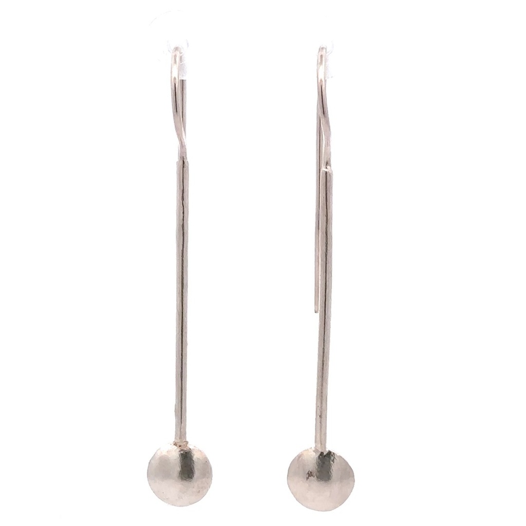 Silver Bar Drop With Concave Disc