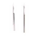 Long rectangular satin bar drop earring