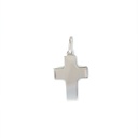 Cross Pendant In 18K White Gold