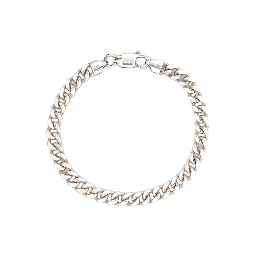 Bold Elegance: Men's Curb Link Bracelet