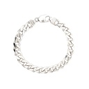 Sterling Style: Men's Solid Curb Link Bracelet