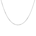 Cable Necklace In 9K White Gold
