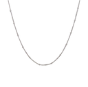 Necklace With Beads In 9k White Gold 42cm