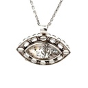 Landscape Agate & Moonstone Pendant In 18K