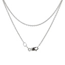 Cable Necklace In 9K White Gold 40cm