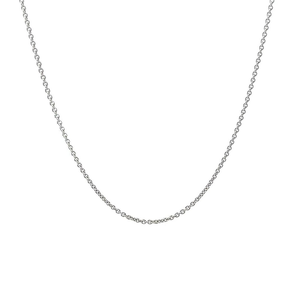White Gold Necklace In 9K