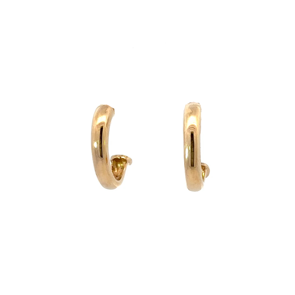Hoop Earrings In 9K Yellow Gold