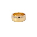 Rose Gold Solid Wide Ring In 18K