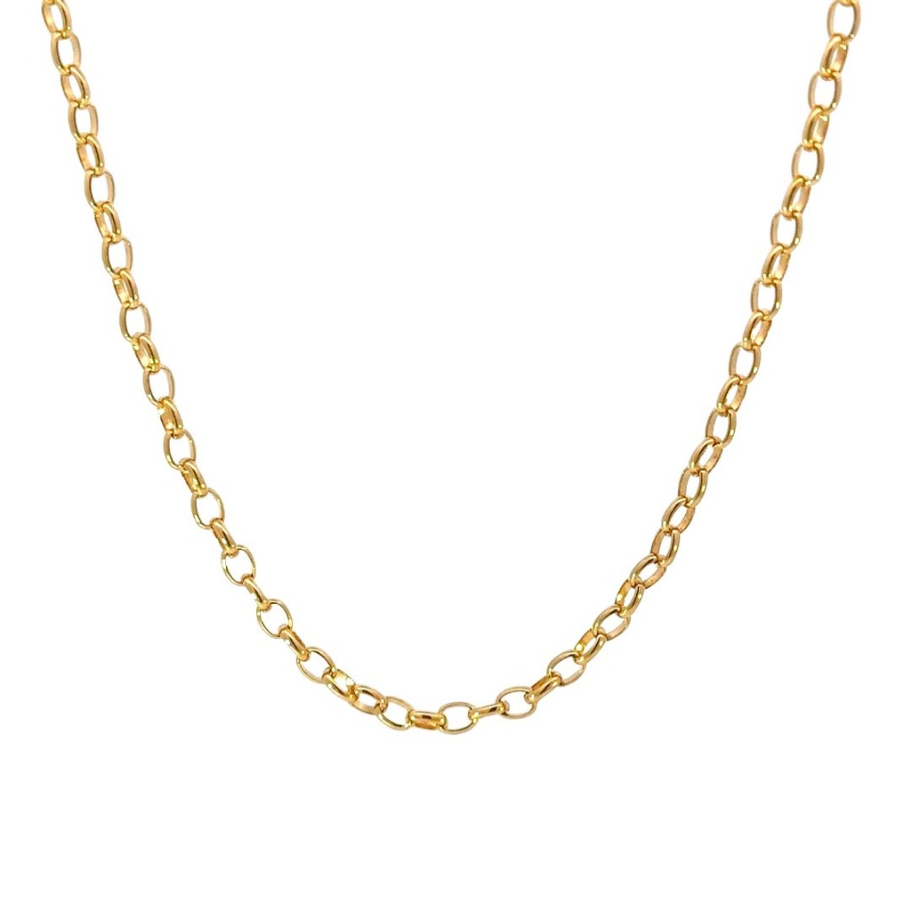 Oval Belchor Necklace In 9K Yellow Gold
