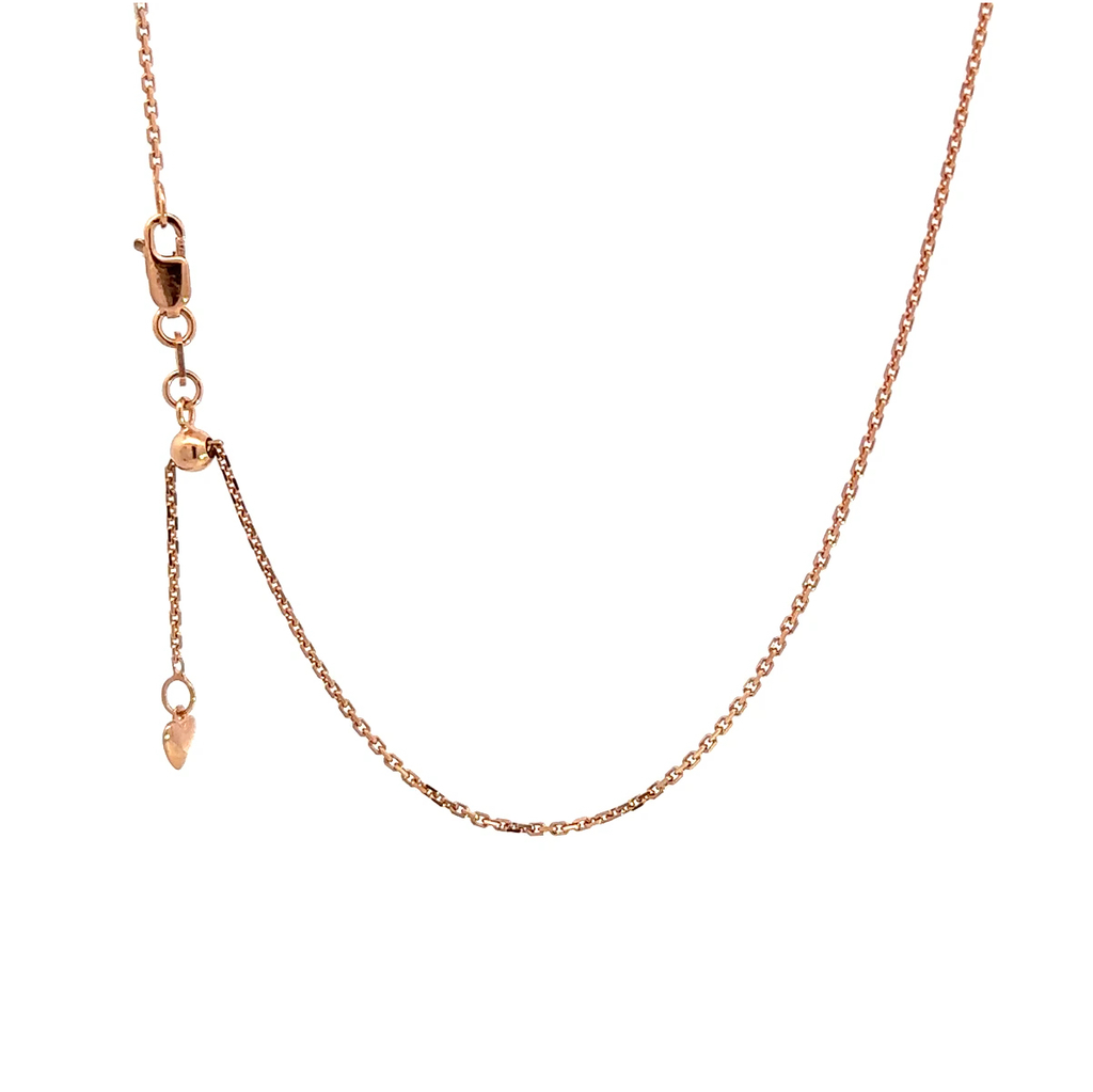 Rose Gold Extender Necklace In 9K 57cm