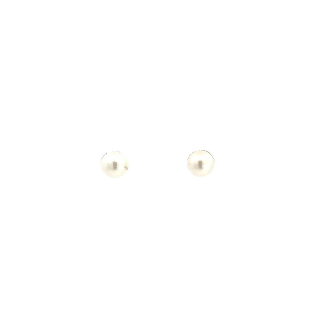 Freshwater Pearl Stud On Silver