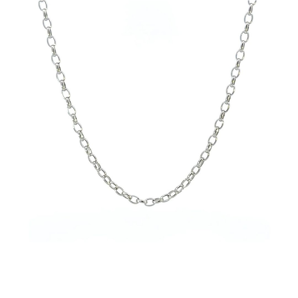 Belchor Link Necklace In 9K White Gold