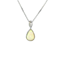 Crystal Opal Pendant In 14K White Gold