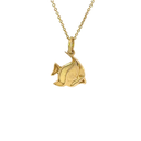 Angelfish Pendant In 18K Yellow Gold