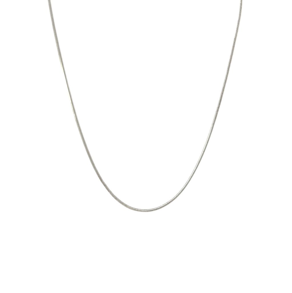 Snake Necklace In Sterling Silver