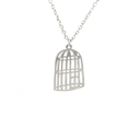 Birdcage Pendant In Sterling Silver