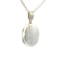 Oval Locket In Sterling Silver