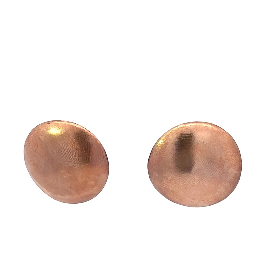 Rose Gold Plate Brass Domed Studs