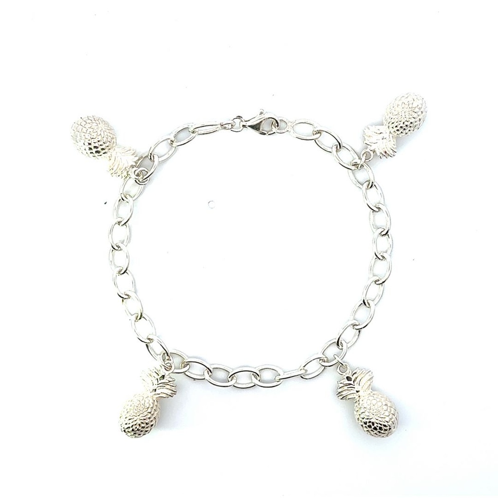 Pineapple Bracelet In Sterling Silver