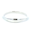 Organic Shaped Bangle In Sterling Silver
