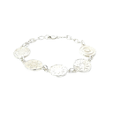 Silver Bracelet With Woven Basket Motif