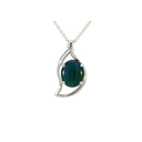 Australian Triplet Opal Pendant In Sterling Silver