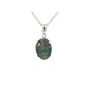 Opal Pendant | Triplet In Sterling Silver