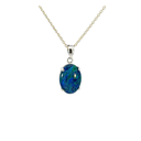 Opal Pendant | Aussie Triplet In Sterling Silver