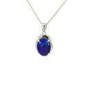 Opal Pendant | Triple In Sterling Silver