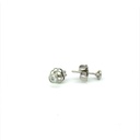 Diamond  0.15ct Stud Earrings Bezel Set In 9K