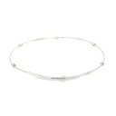 Bangle In Sterling Silver With Flatened Fronts