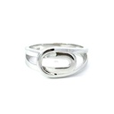 Overlapping Ring In Sterling Silver