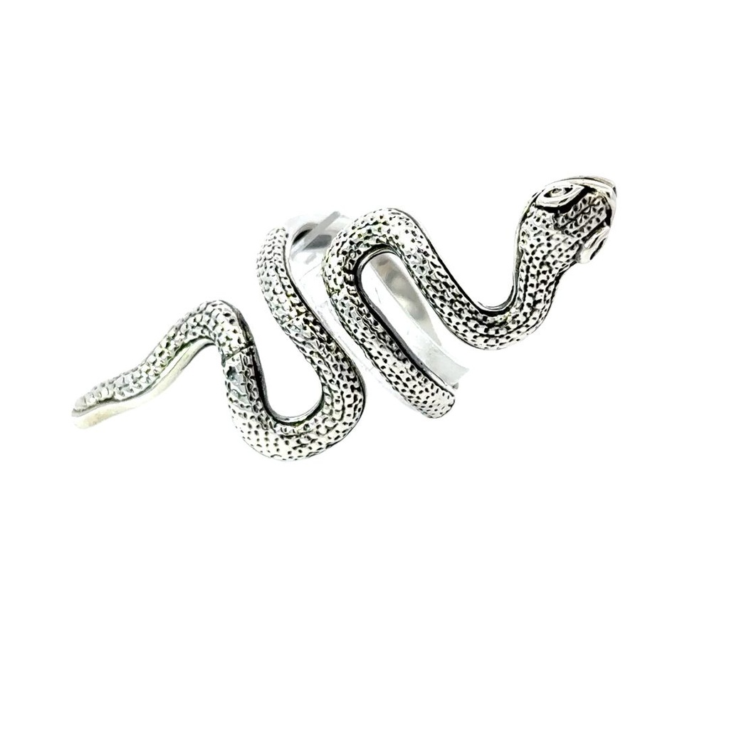 Snake Ring In Sterling Silver