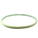 Snake skin choker with stainless steel clasp