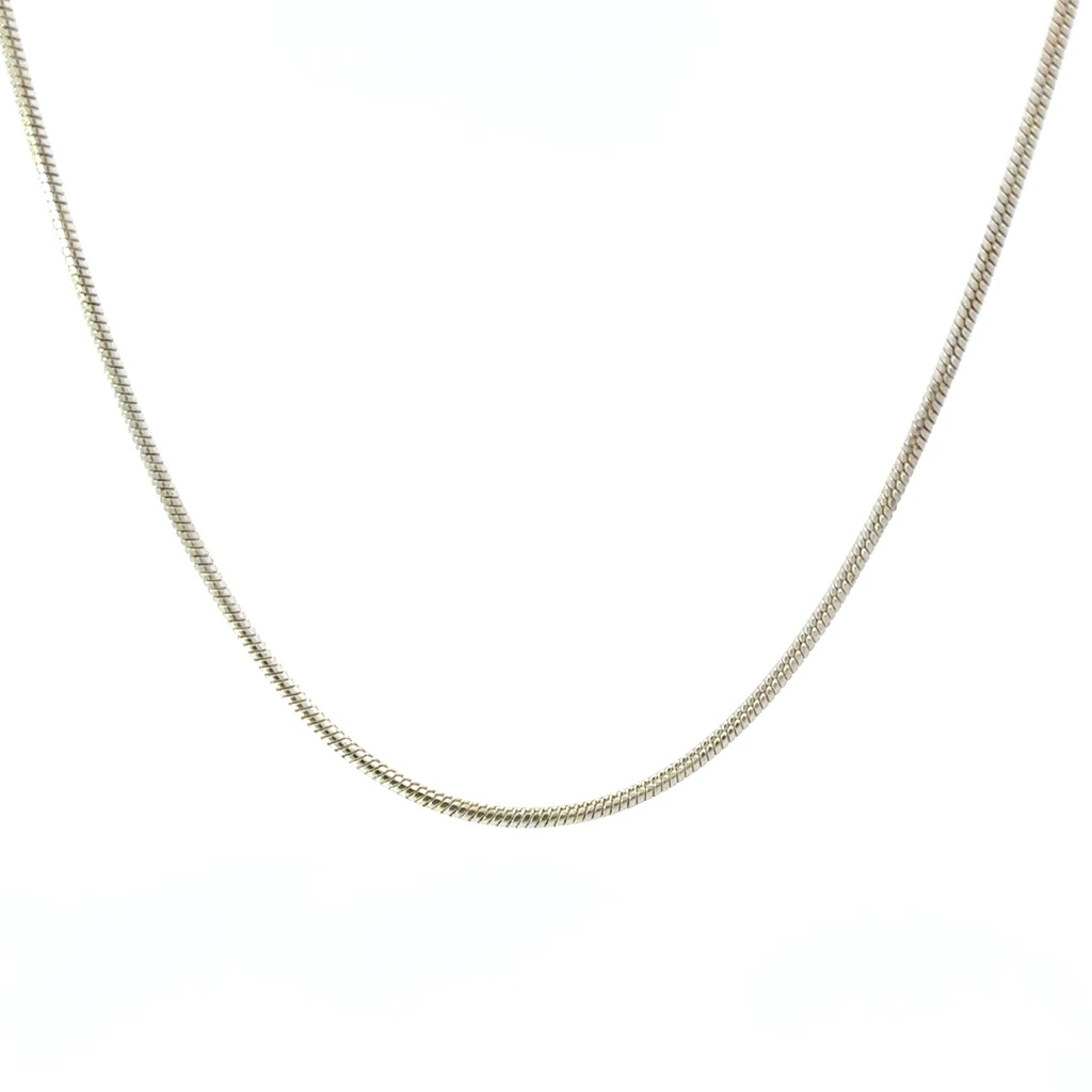 Snake Chain Sterling Silver Necklace 40cm