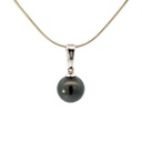 Tahitian Pearl Pendant On A Simple Silver Bail