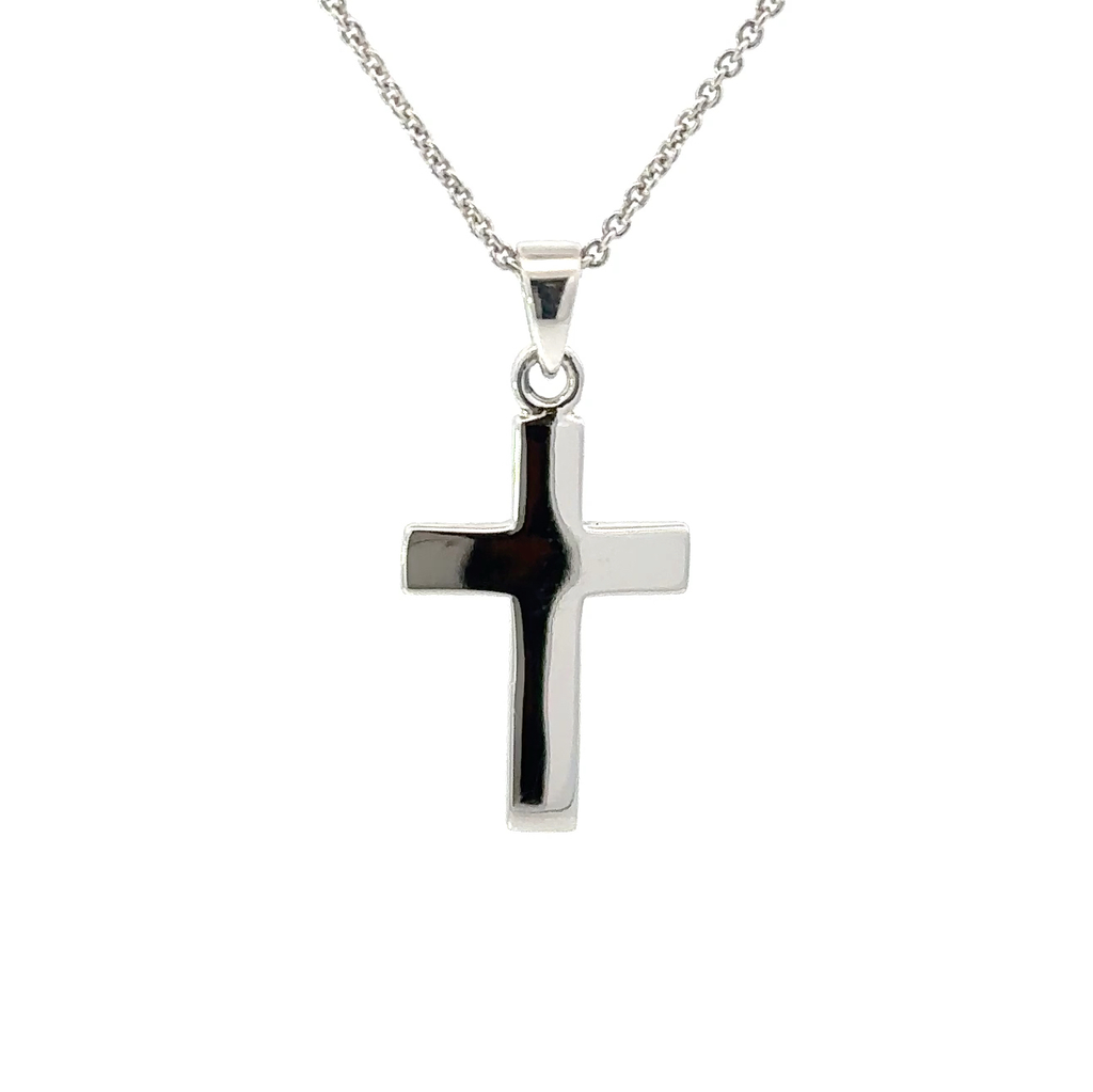 Simple Cross In Sterling Silver