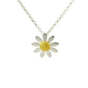 Daisy Pendant With Gold Plated Centre In Sterling Silver